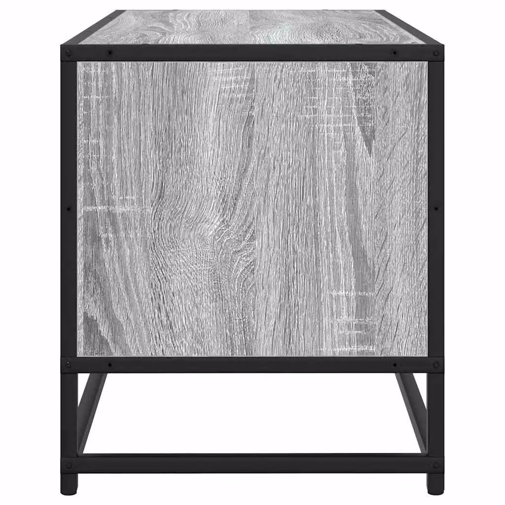 Berkfield Home Industrial TV Cabinet in Grey Sonoma, W/D/H: 100 x 34.5 x 40 cm – 4