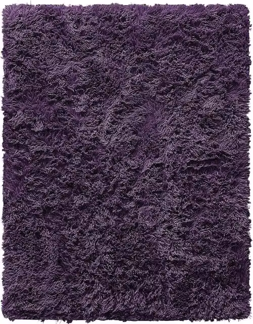 Velosso Supersoft Shaggy High Pile Rug in Purple, W: 160 cm, L: 230 cm