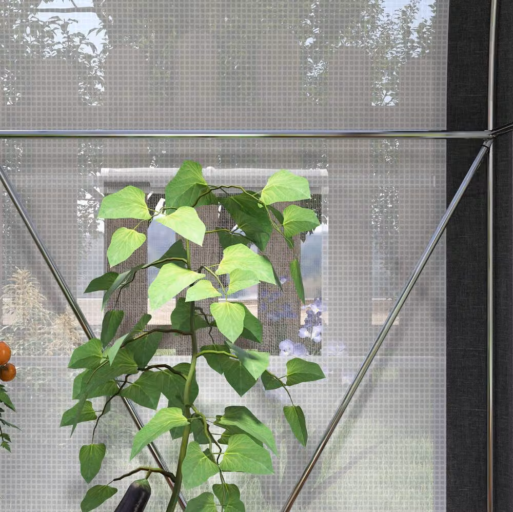 STILVORA White Walk-In Tunnel Greenhouse with Accessories, W: 300 cm, D: 200 cm, H: 200 cm – 6