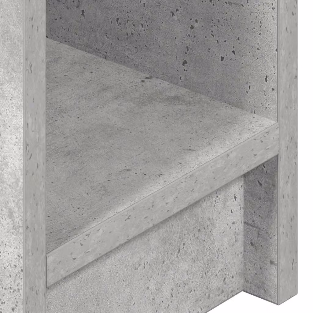 Berkfield Home Bedside Cabinets with Drawer, 2 Pack, Concrete Grey, W/D/H: 20 x 36 x 60 cm – 3