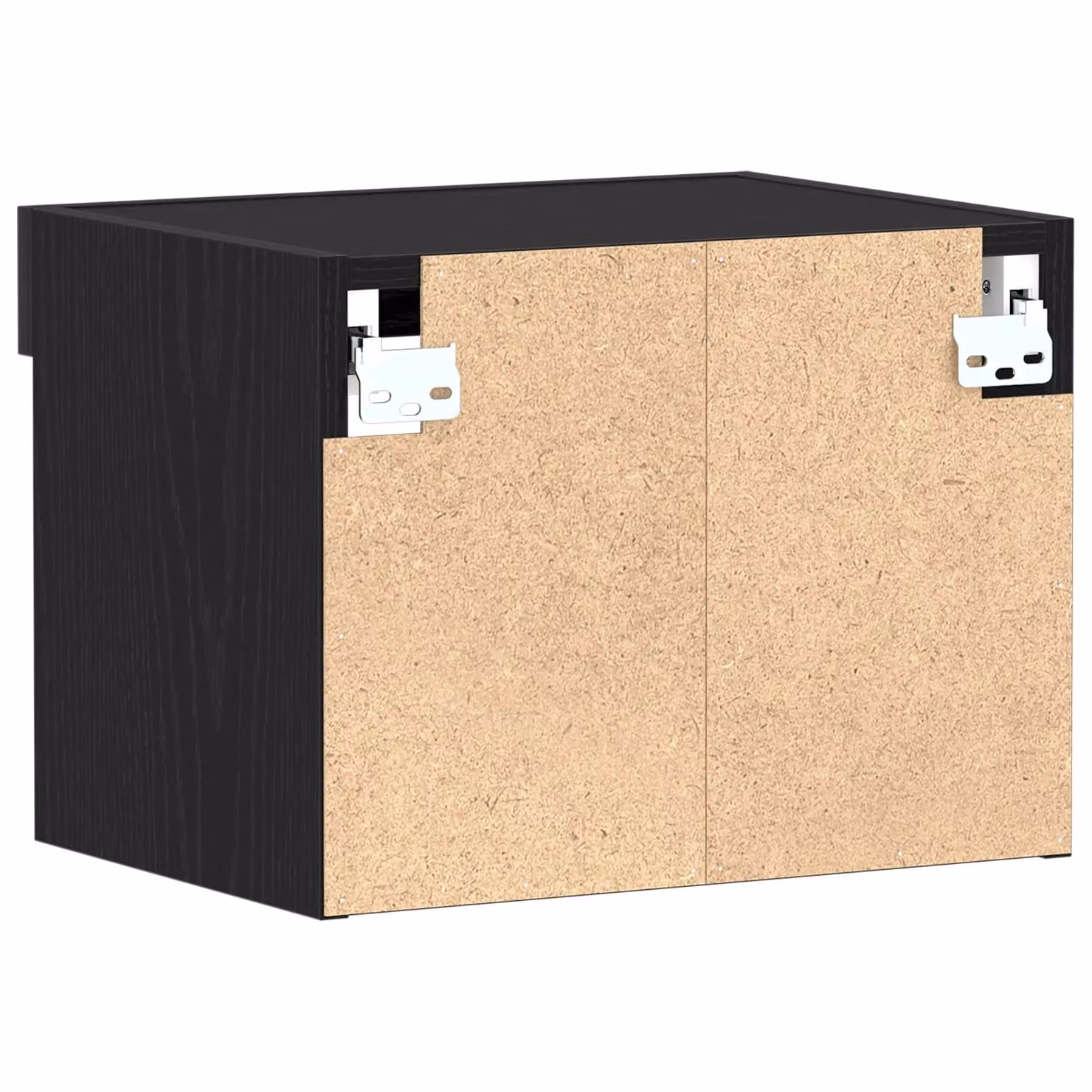 Berkfield Home Black Oak Wall Cabinets with LED Lights, 2 Pieces, W: 40 cm, D: 30 cm, H: 30 cm – 5