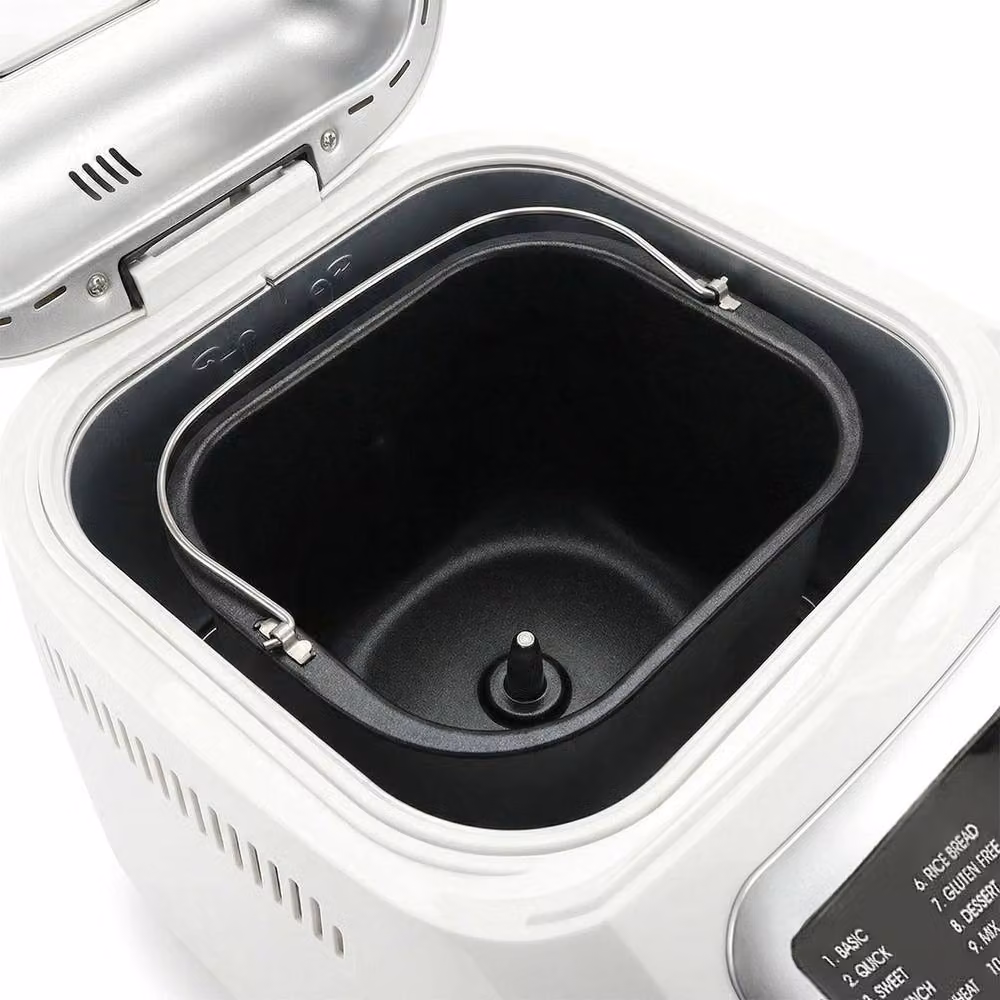 Spector Stainless Steel Automatic Bread Maker with 19 Programs and Timer, White – 5
