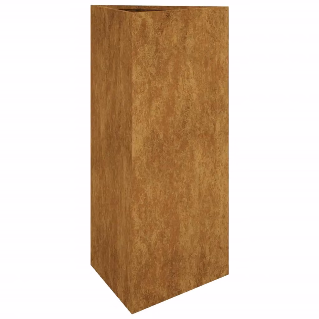Berkfield Home Brown Corten Steel Garden Planter Tub, W/D/H: 40 x 34.5 x 75 cm – 2