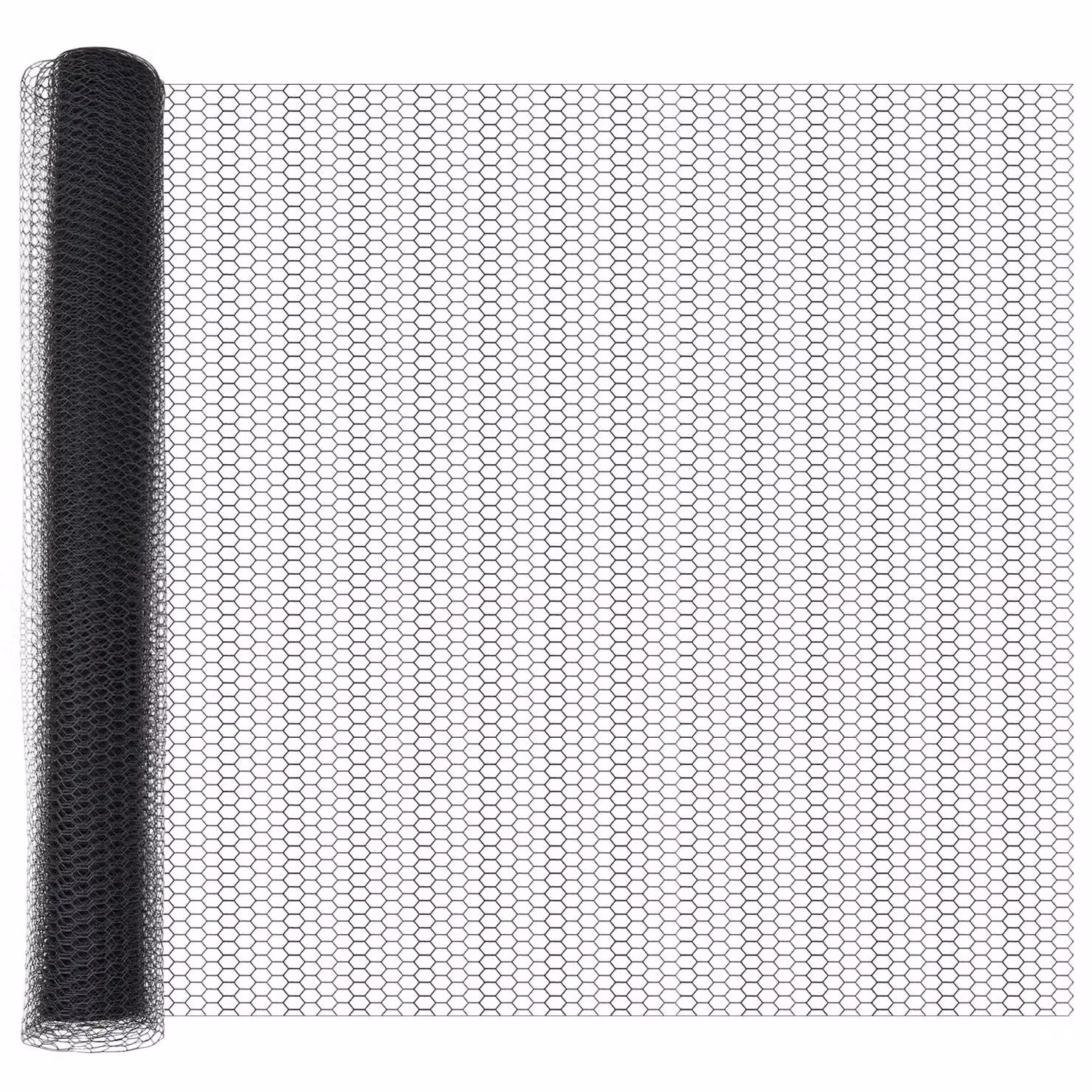 Berkfield Home Grey PVC Coated Hexagon Steel Fence, H: 140 cm x L: 50 m – 3
