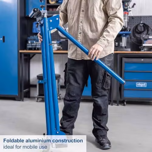 Scheppach UMF2000 Universal Mitre Saw Stand, Foldable and Portable Saw Base with 2m Arm and 250kg Load Capacity – 4