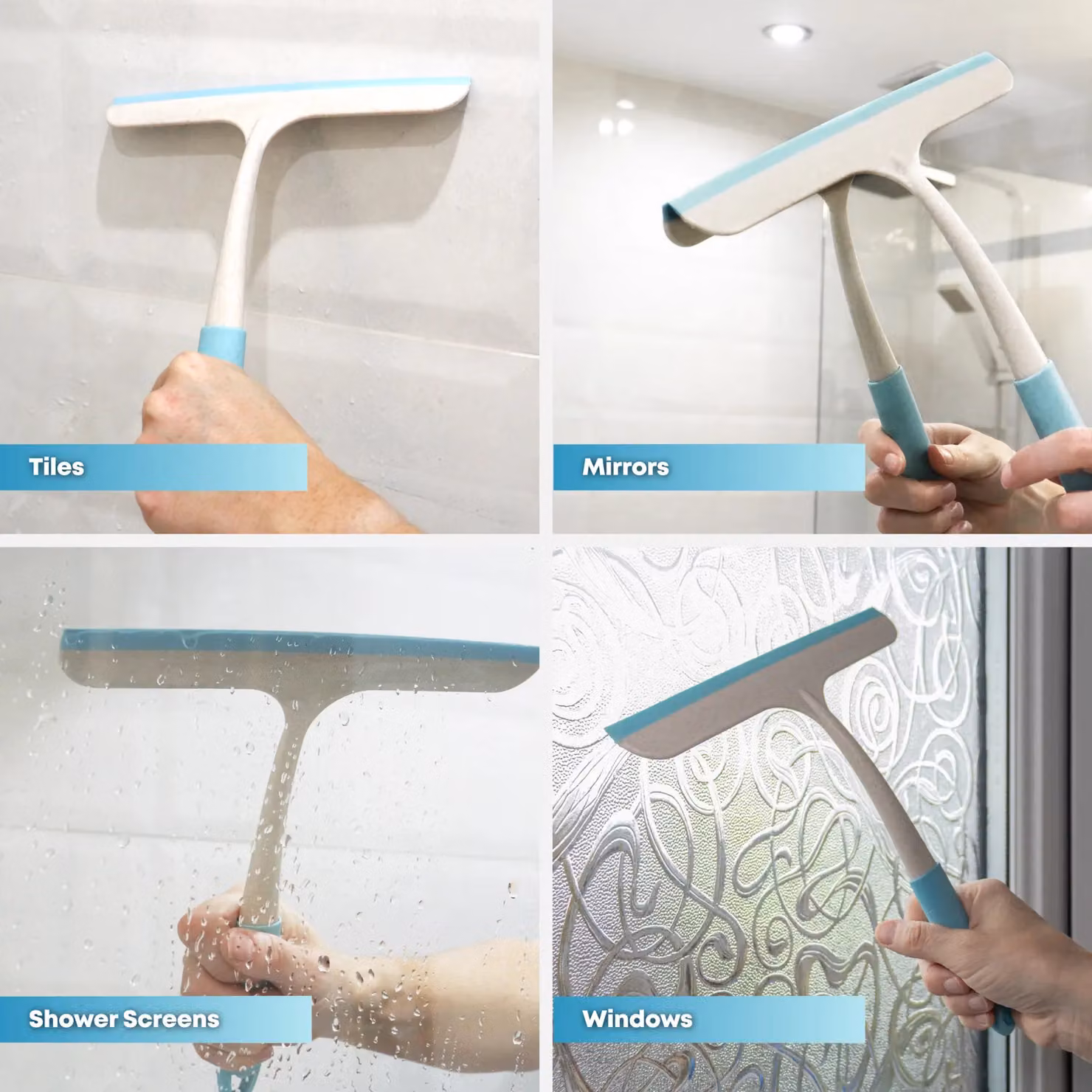 JVL Pro Clean Anti-Bac Hand Held Window Squeegee in Blue – 2