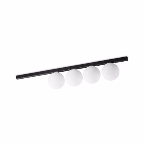 Netlighting Binomio 4 Light Globe Ceiling Light in Black