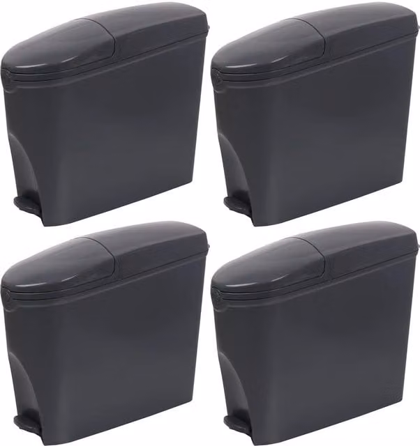 Supawash-Pro 20L Slimline Pedal Sanitary Bin in Grey