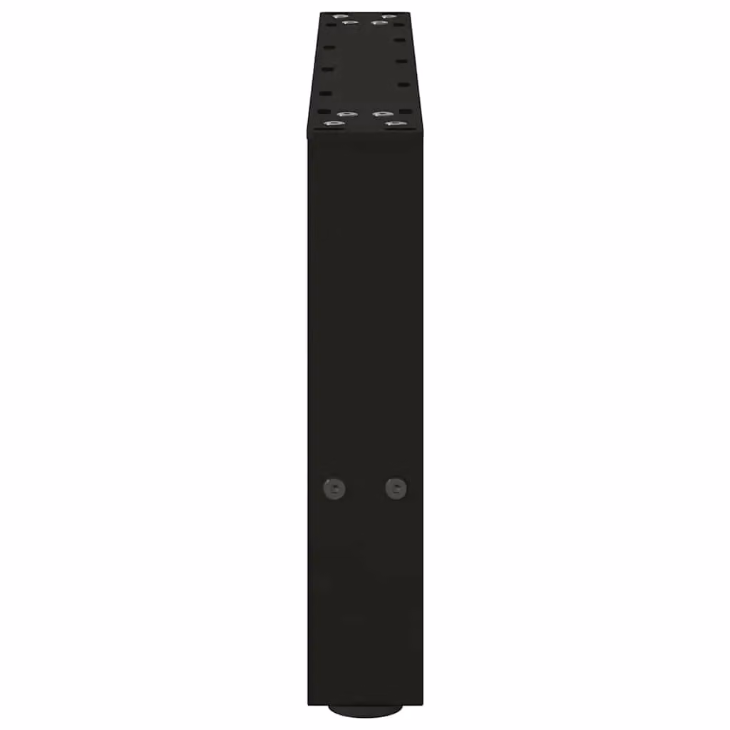 Berkfield Home Modern Black Matt Steel Coffee Table Legs, 2 pcs, H: 50 cm, W: 30.5 cm – 3
