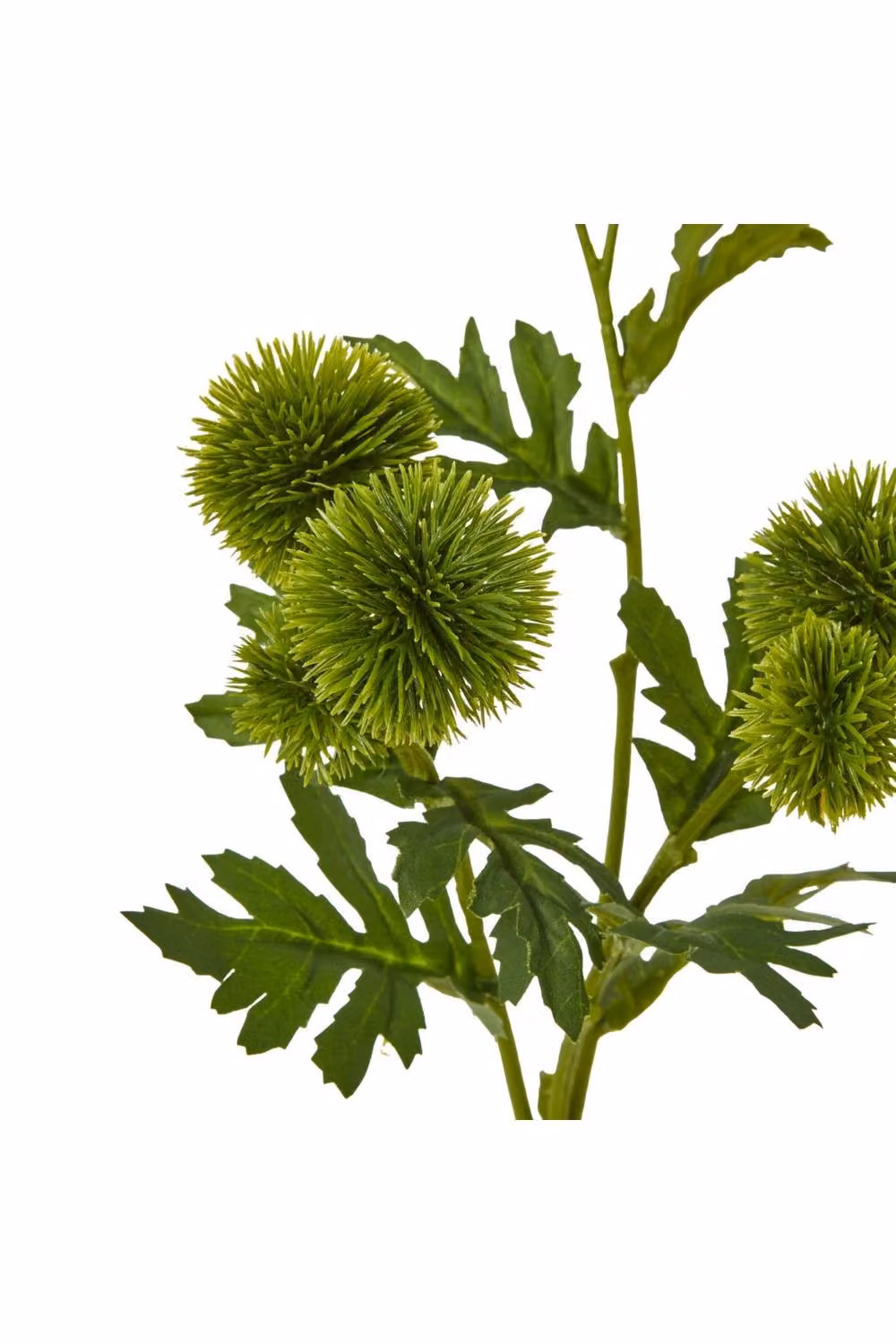 KDMD Green Globe Thistle Spray Realistic Faux Floral Decor – 2