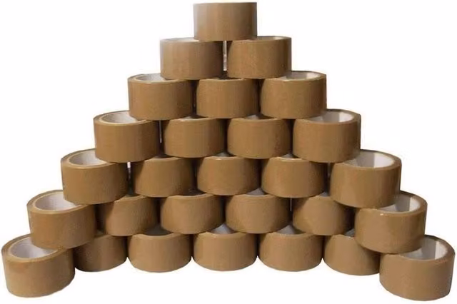 NESTLUNE Brown Paper Packing Tape, Width: 48 mm, Length: 66 m