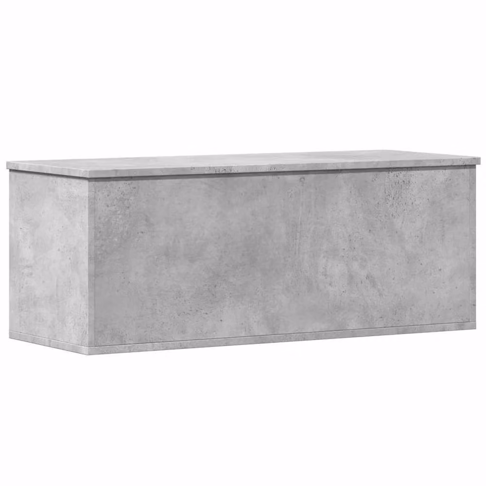 Berkfield Home Storage Box in Concrete Grey, W/D/H: 90 x 35 x 35 cm – 2