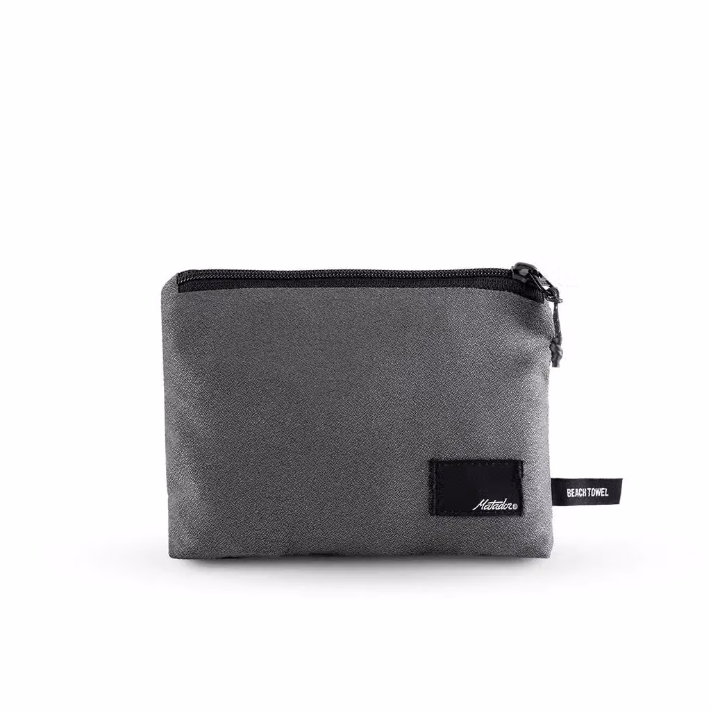 Matador NanoDry Quick-Drying Microfibre Packable Beach Towel in Anthracite Grey – 3