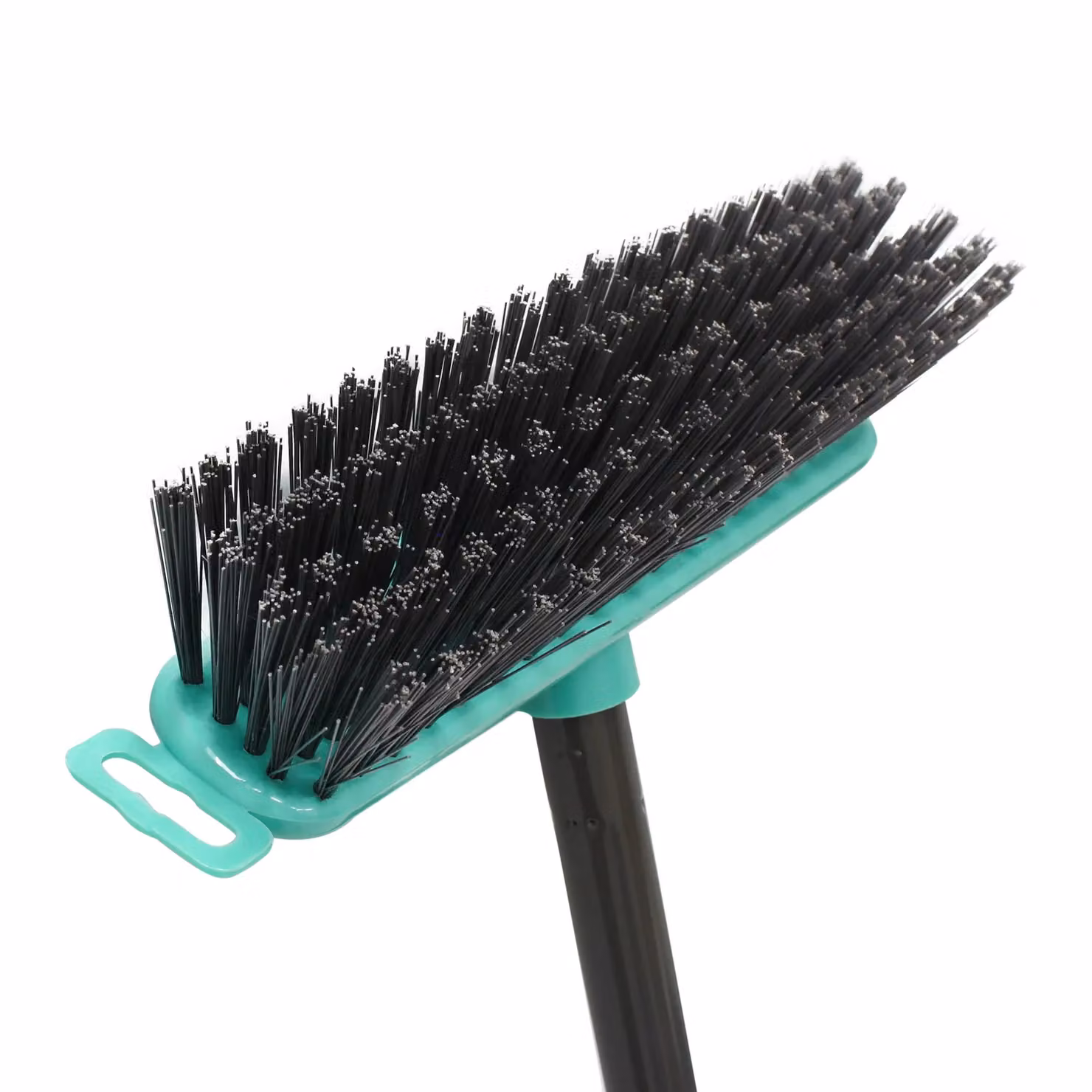 JVL Lightweight Outdoor Hard Bristle Sweeping Brush Broom in Turquoise – 3