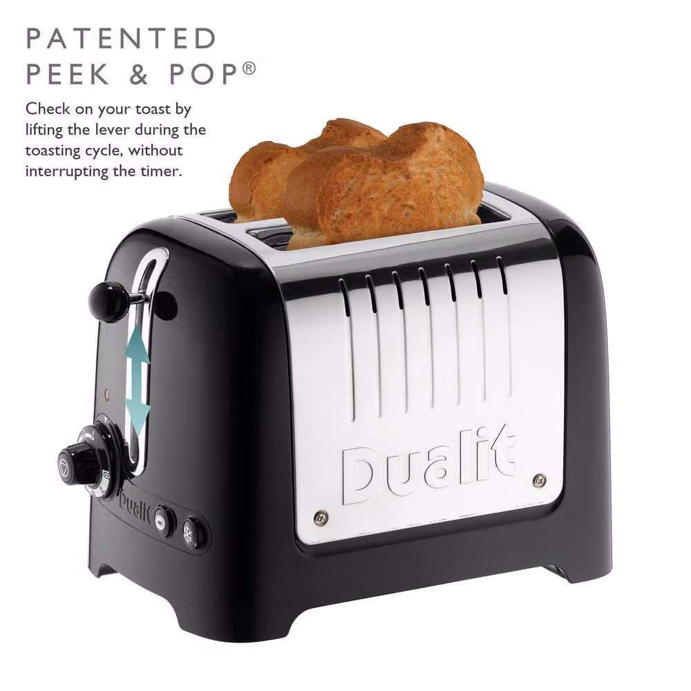Dualit 2 Slot Lite Toaster in Black – 3