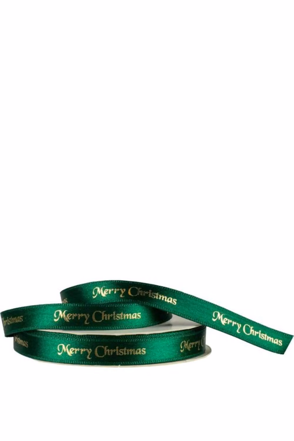 KDMD Green and Gold Merry Christmas Satin Ribbon 10mm – 2