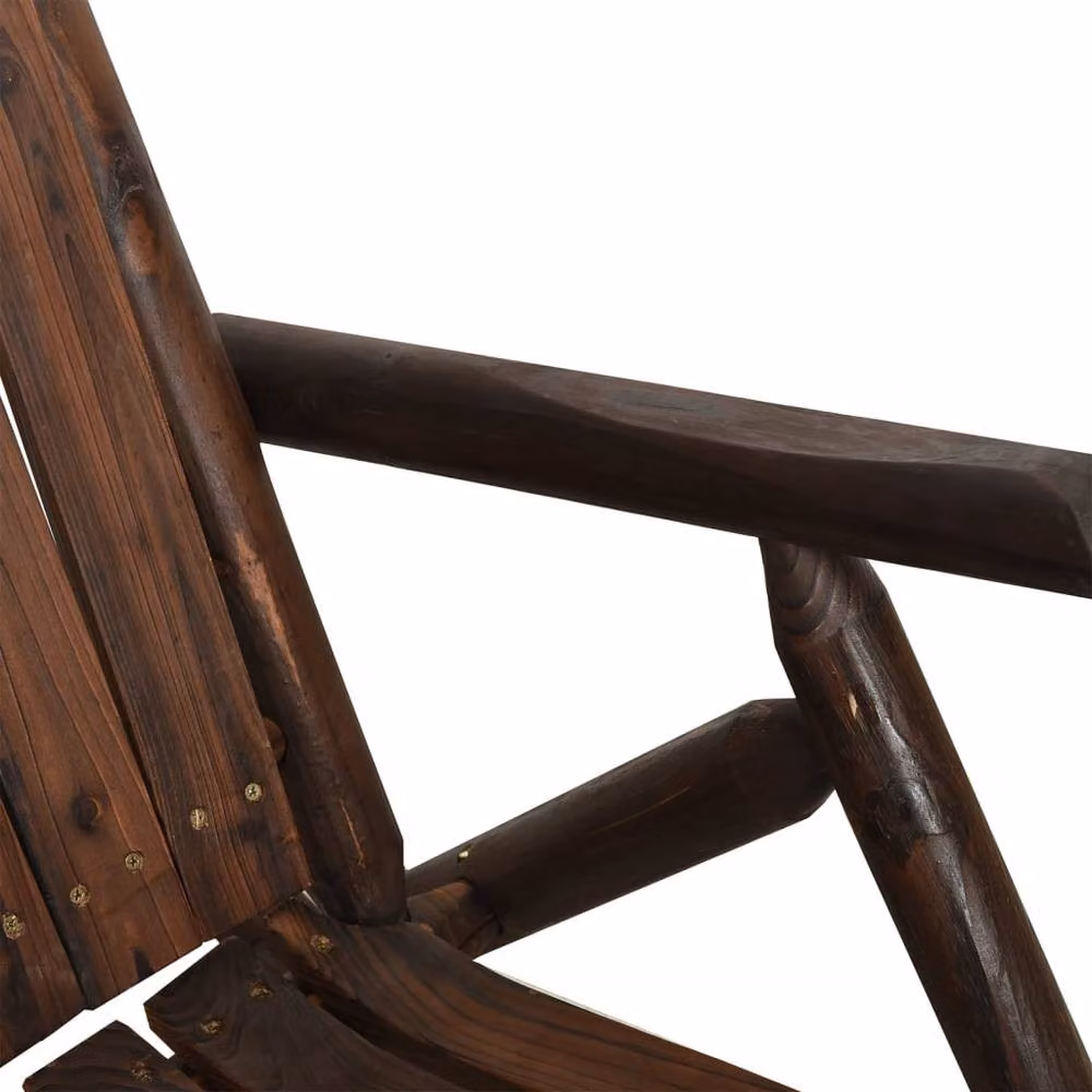 Berkfield Home Garden Rocking Chair in Brown Solid Spruce Wood, W/D/H: 69 x 96 x 101 cm – 5