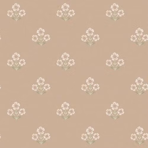 Holden Decor Daisy Floral Classical Wallpaper in Plaster Pink and Beige – 1