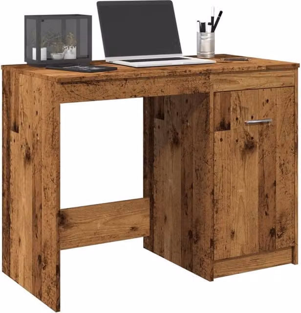 Berkfield Home Modern Writing Desk in Brown, W/D/H: 100 x 50 x 76 cm – 1