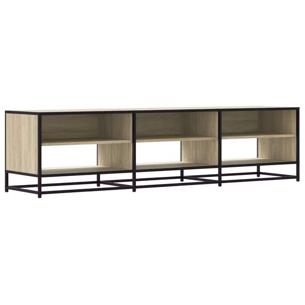Berkfield Home Sonoma Oak TV Cabinet in Brown, W/D/H: 180 x 40 x 46 cm – 2