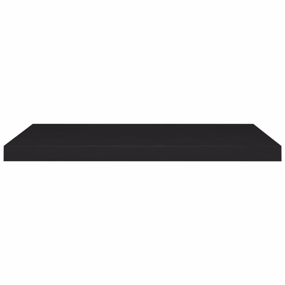 Berkfield Home Durable Floating Wall Shelves, 2 Pack, Black, W: 80 cm, D: 23.5 cm, H: 3.8 cm – 4