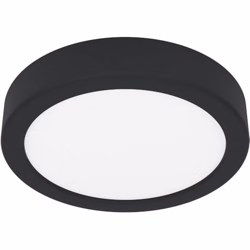 Loops Minimalist Square LED Ceiling Light in Black or White, Dimmable with Bulb Included