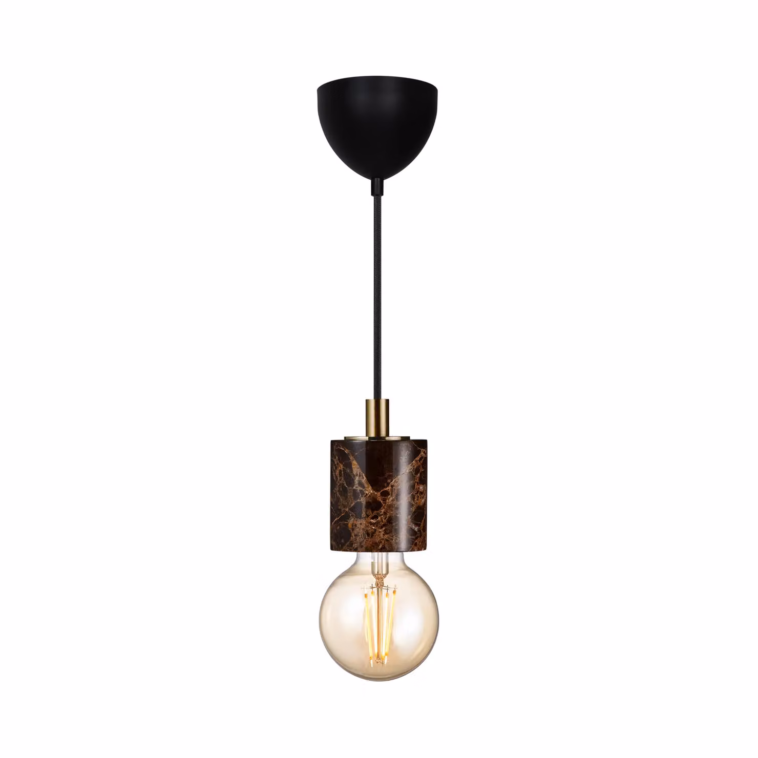 Nordlux Siv Pendant Light in Brown Marble with E27 Mains Connection – 2
