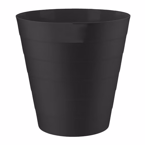 MantraRaj 6L Round Plastic Waste Paper Bin in Black – 1