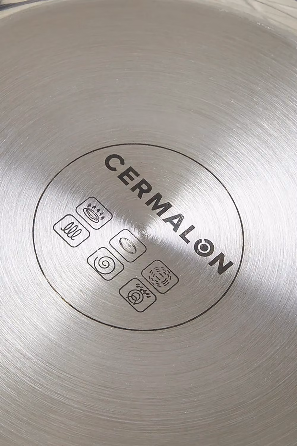 Cermalon 8 Piece Stainless Steel and Ceramic Cookware Set in Silver – 2