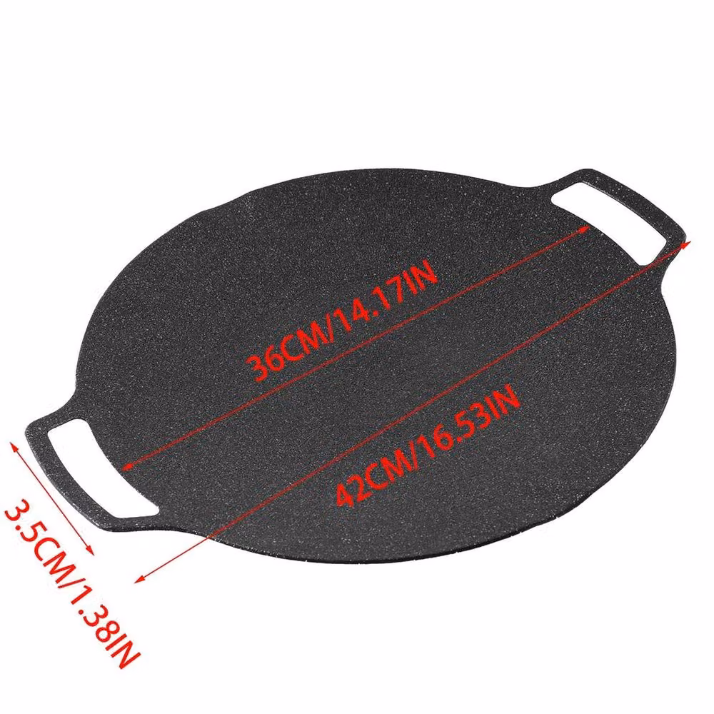VOGREX 36 cm Non-Stick Aluminium Frying and Grill Pan, Black – 2