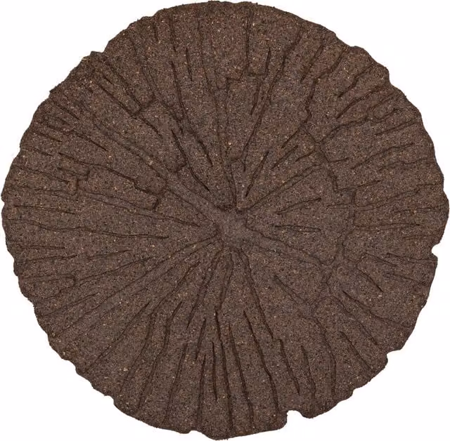 Nicoman Eco-Friendly Garden Cracked Log Stepping Stones, Brown, Pack of 2