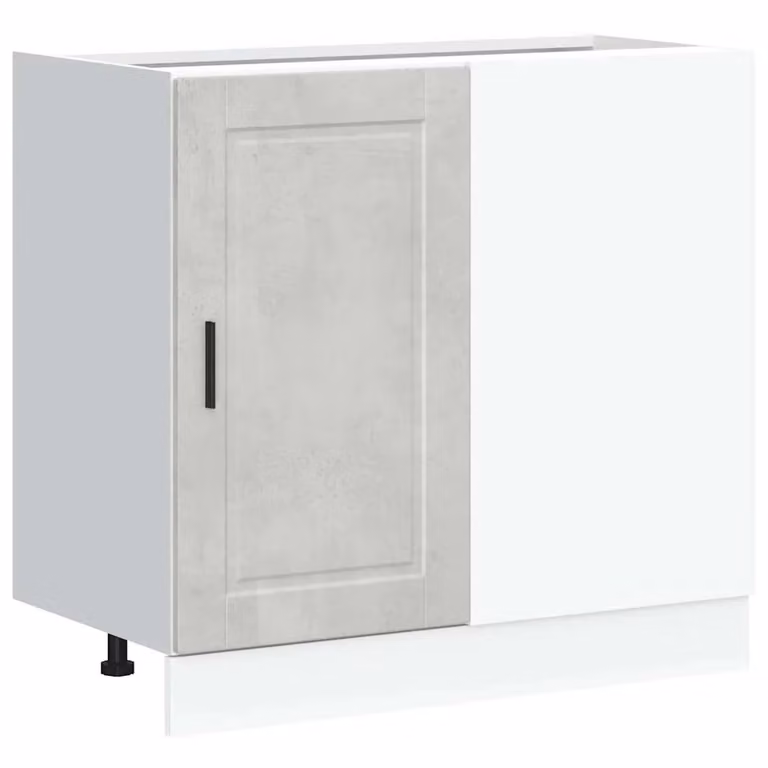 Berkfield Home Porto Kitchen Base Cabinet in Matt Concrete Grey Engineered Wood