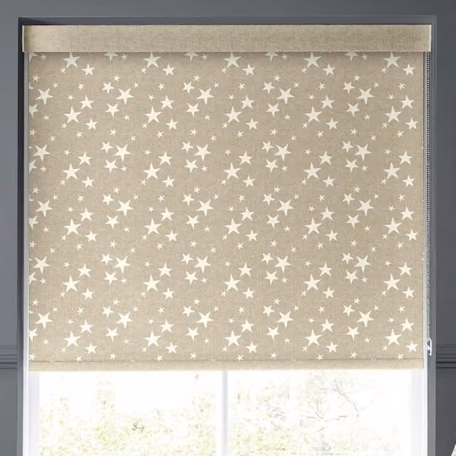 Emily Bond St Maws Translucent Made to Measure Roller Blind in Beige Polyester