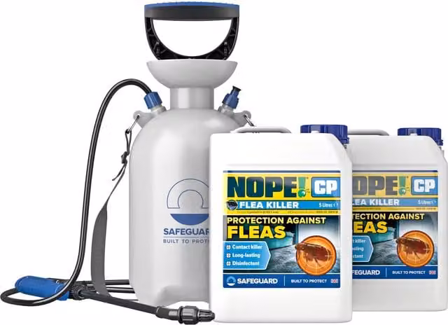 NOPE! CP Flea Killer with Sprayer, 2 x 5 l, White
