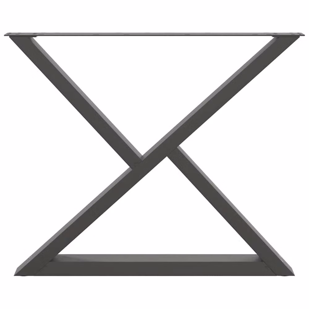 Berkfield Home Dining Table Legs, 2 Pieces, Anthracite Steel, H: 90 cm, W: 72-73.3 cm – 4