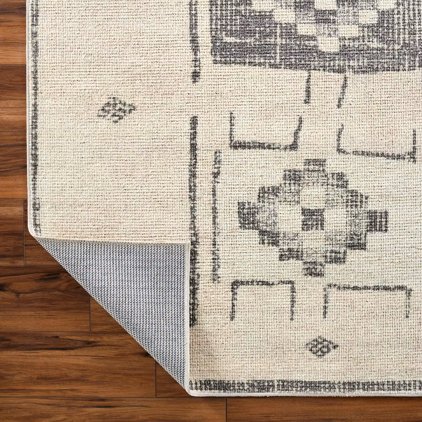 Livabliss Solana-Global Ethnic Hand-Knotted Rug in Orange and Black, W: 120 cm, L: 170 cm – 2