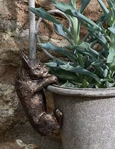 Pot Buddies Jardinopia French Bulldog Hanging Plant Pot Hanger in Bronze – 2