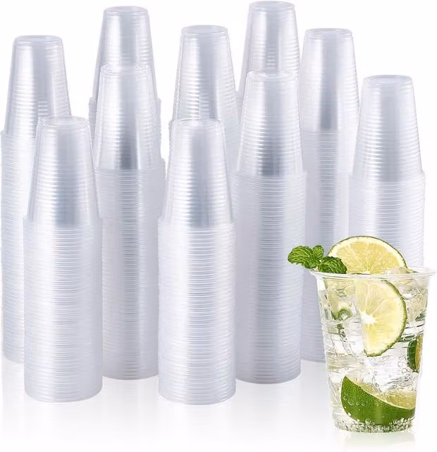 ECONX Stackable Transparent Plastic Tumbler, 180 ml