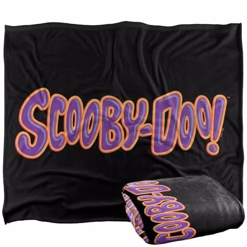 LOGOVISION Scooby Doo Logo Silky Touch Super Soft Fleece Throw Blanket, Multicolour, W: 127.0 cm, H: 152.4 cm – 1