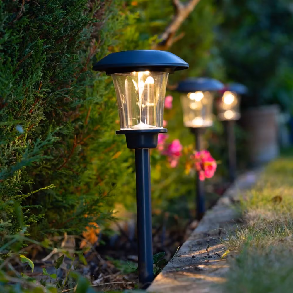Atkin & Thyme Tawny Outdoor Pathfinder LED Garden Lanterns in Grey