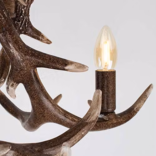 ValueLights Caribou Antler 3 Way Brown Ceiling Bar Light – 5