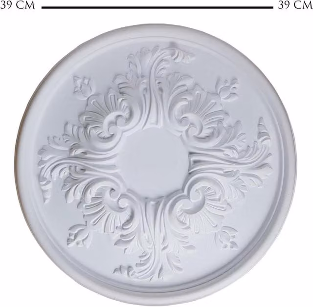NMC Sara Lightweight Modern Ceiling Rose Canopy in White