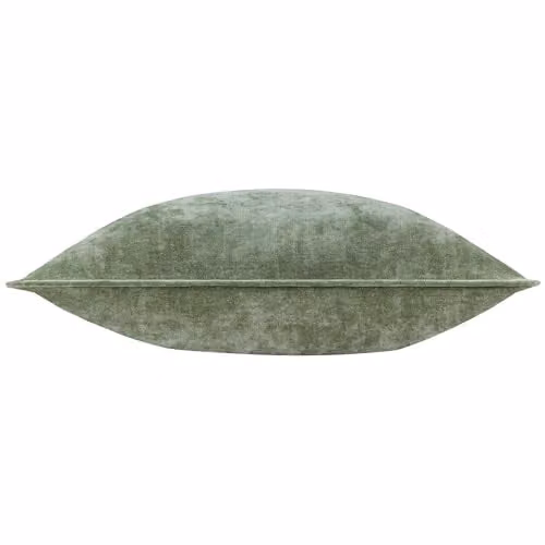 Riva Home Green Chenille and Velvet Square Cushion, W/D/H: 50 x 50 x 50 cm – 2