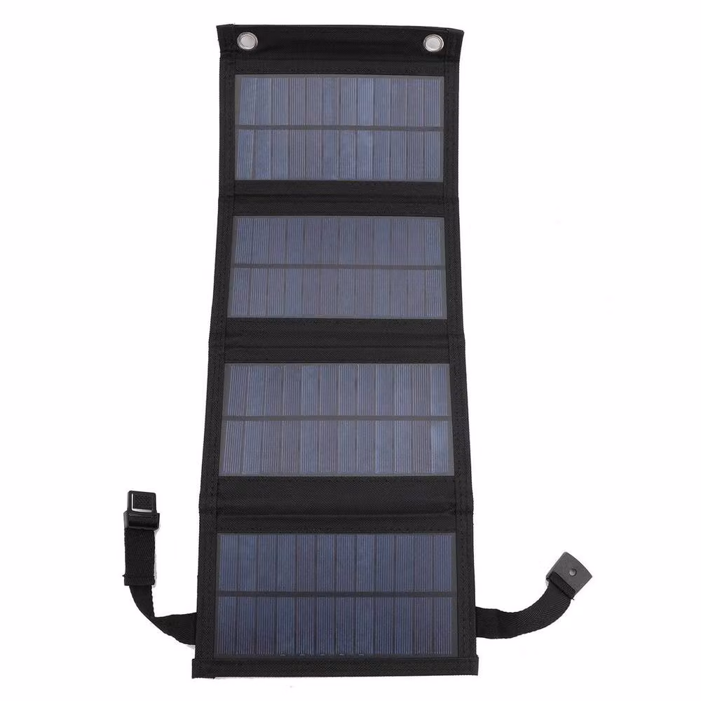 FLAVORA Solar Folding Power Bank Panel Charger in Black – 2