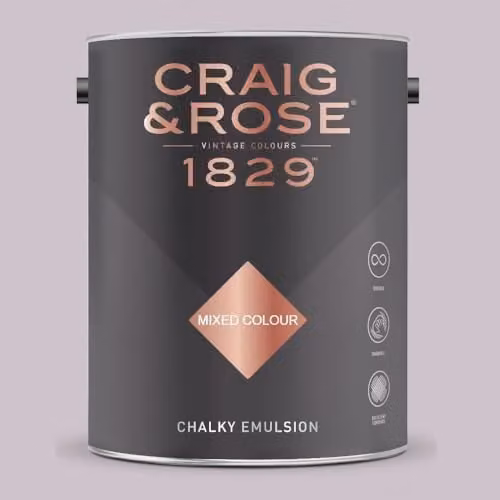 Craig & Rose 1829 Chalky Emulsion Paint in Mackintosh Mauve, 5 l