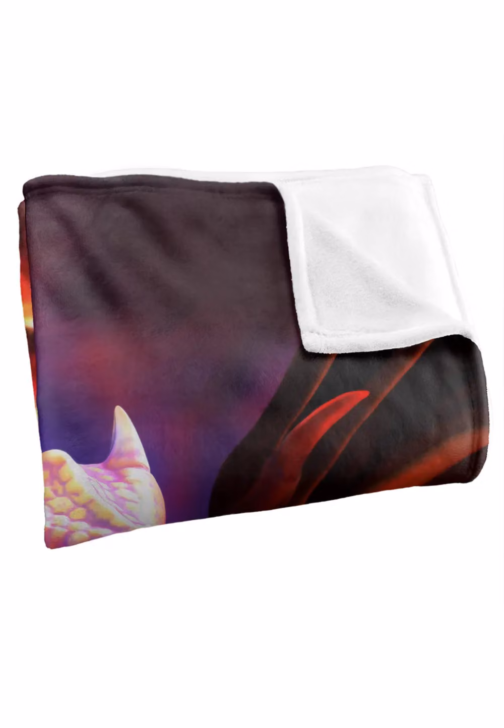 JQ Licensing Royce Mcclure Dragon Fire Silky Touch Super Soft Fleece Throw Blanket, White, W/D/H: 152 x 127 cm – 3