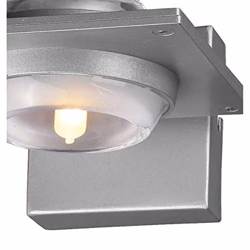 Netlighting Ull Modern Dome Wall Lamp in Silver Grey with G9 Bulb Holder – 2