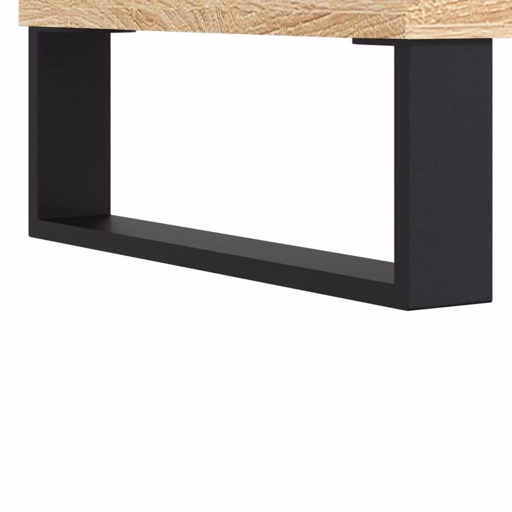 Berkfield Home Sonoma Oak Coffee Table in Beige, W: 60 cm, D: 50 cm, H: 40 cm – 3