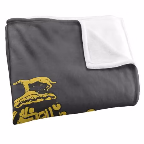 LOGOVISION Harry Potter Hufflepuff Crest Super Soft Fleece Throw Blanket, Multicolour, W: 91.44 cm x D: 147 cm – 2