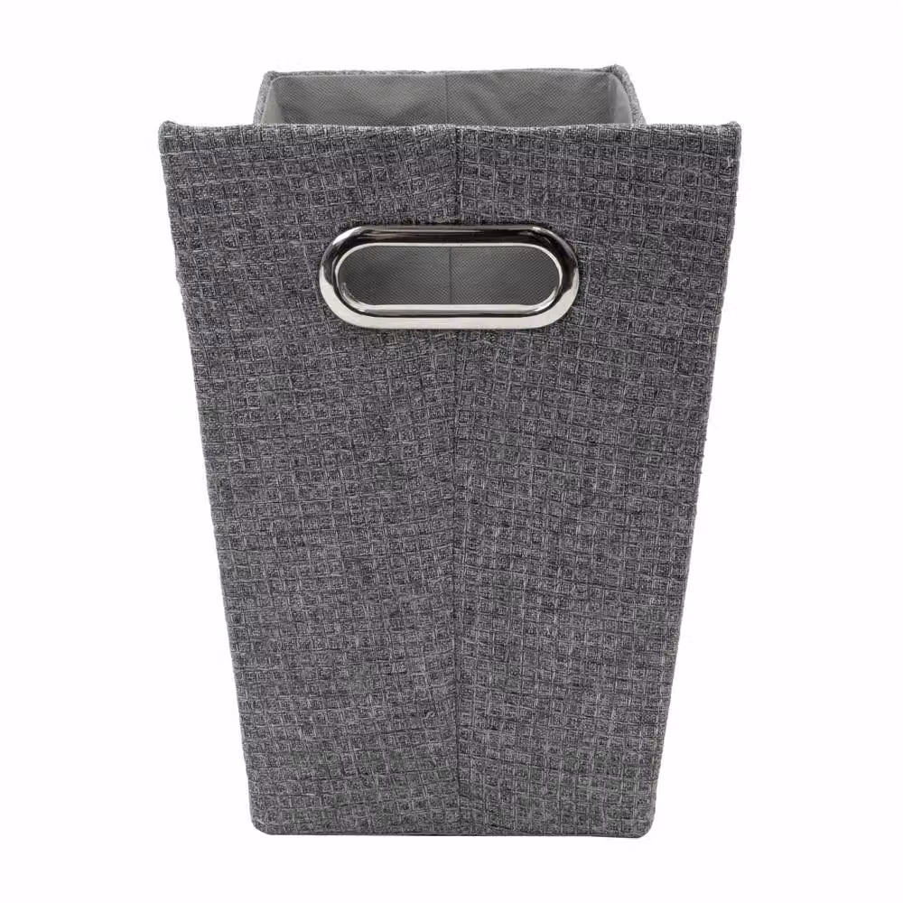 JVL Chroma Fabric Magazine Storage Holder in Grey, W/D/H: 40 x 29 x 21 cm – 2